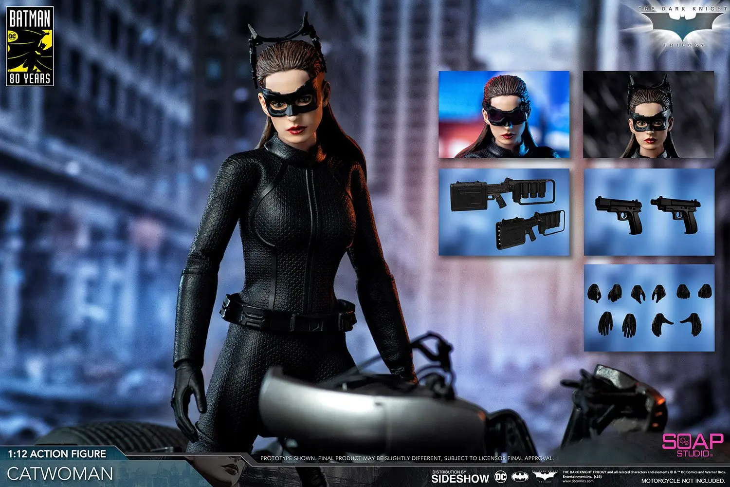 The Dark Knight 1/12 Catwoman akciófigura 17 cm termékfotó
