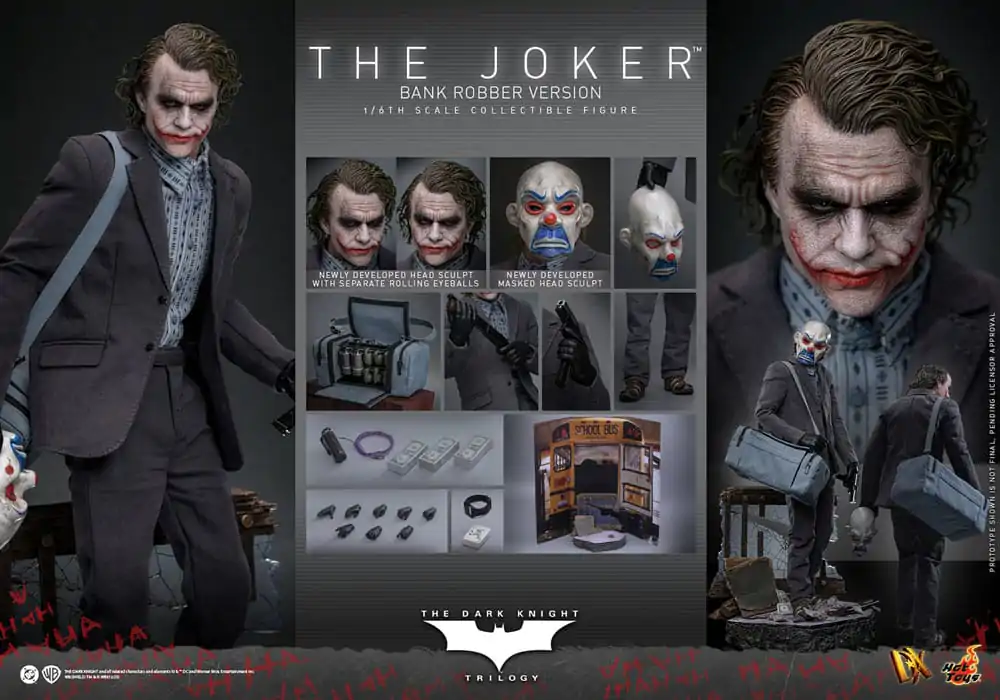 The Dark Knight DX 1/6 The Joker (Bank Robber Version) akciófigura 30 cm termékfotó