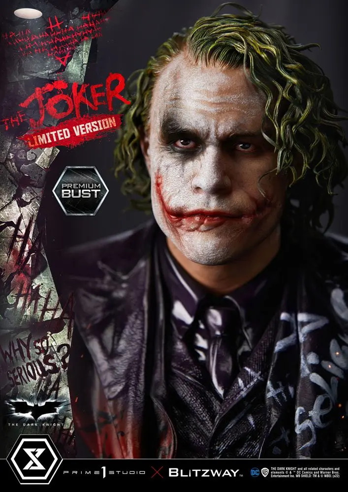 The Dark Knight Premium The Joker Limited Version mellszobor figura 26 cm termékfotó