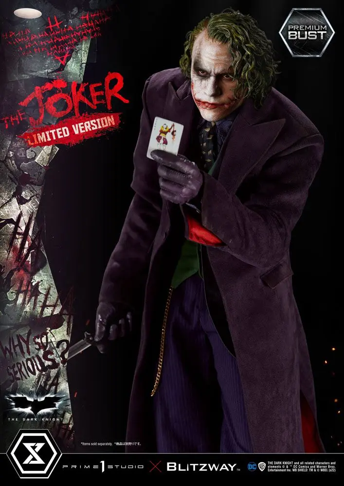 The Dark Knight Premium The Joker Limited Version mellszobor figura 26 cm termékfotó