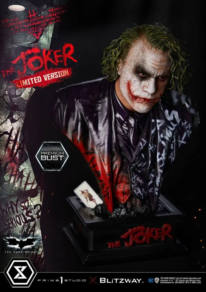 The Dark Knight Premium The Joker Limited Version mellszobor figura 26 cm termékfotó