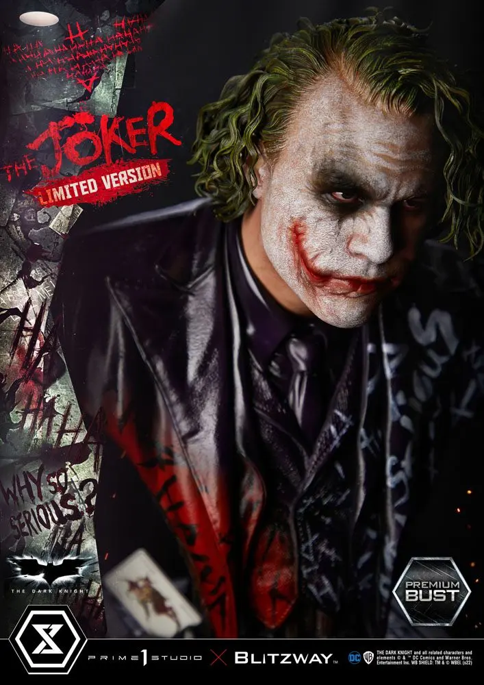 The Dark Knight Premium The Joker Limited Version mellszobor figura 26 cm termékfotó
