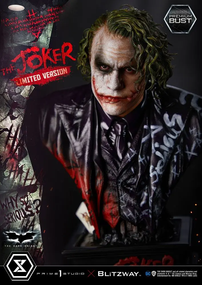 The Dark Knight Premium The Joker Limited Version mellszobor figura 26 cm termékfotó