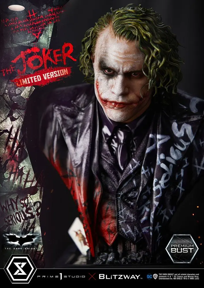 The Dark Knight Premium The Joker Limited Version mellszobor figura 26 cm termékfotó