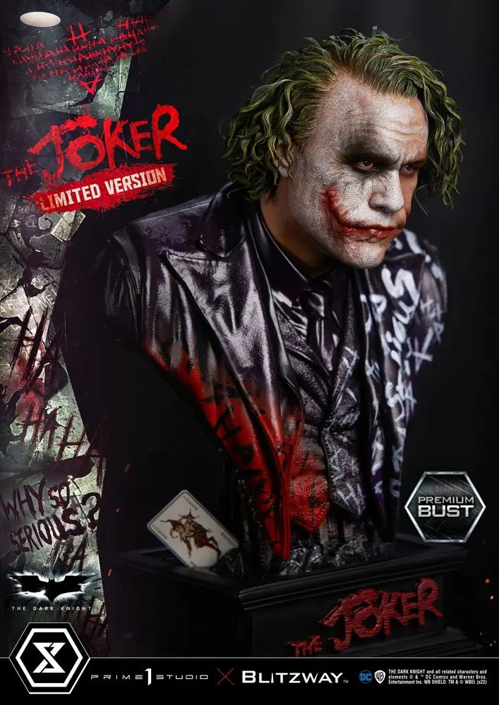 The Dark Knight Premium The Joker Limited Version mellszobor figura 26 cm termékfotó