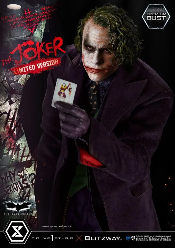 The Dark Knight Premium The Joker Limited Version mellszobor figura 26 cm termékfotó