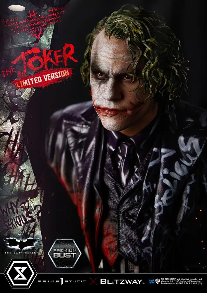 The Dark Knight Premium The Joker Limited Version mellszobor figura 26 cm termékfotó