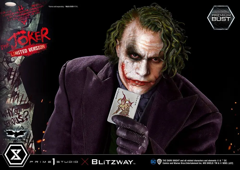 The Dark Knight Premium The Joker Limited Version mellszobor figura 26 cm termékfotó
