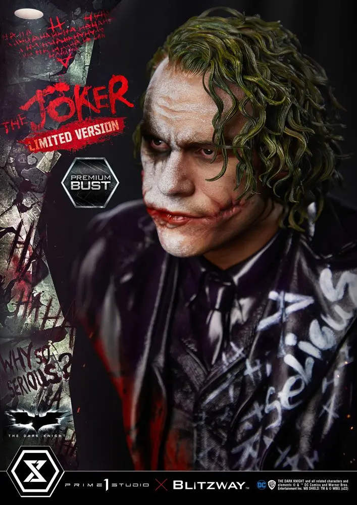 The Dark Knight Premium The Joker Limited Version mellszobor figura 26 cm termékfotó