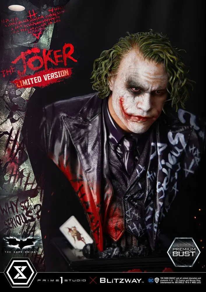 The Dark Knight Premium The Joker Limited Version mellszobor figura 26 cm termékfotó