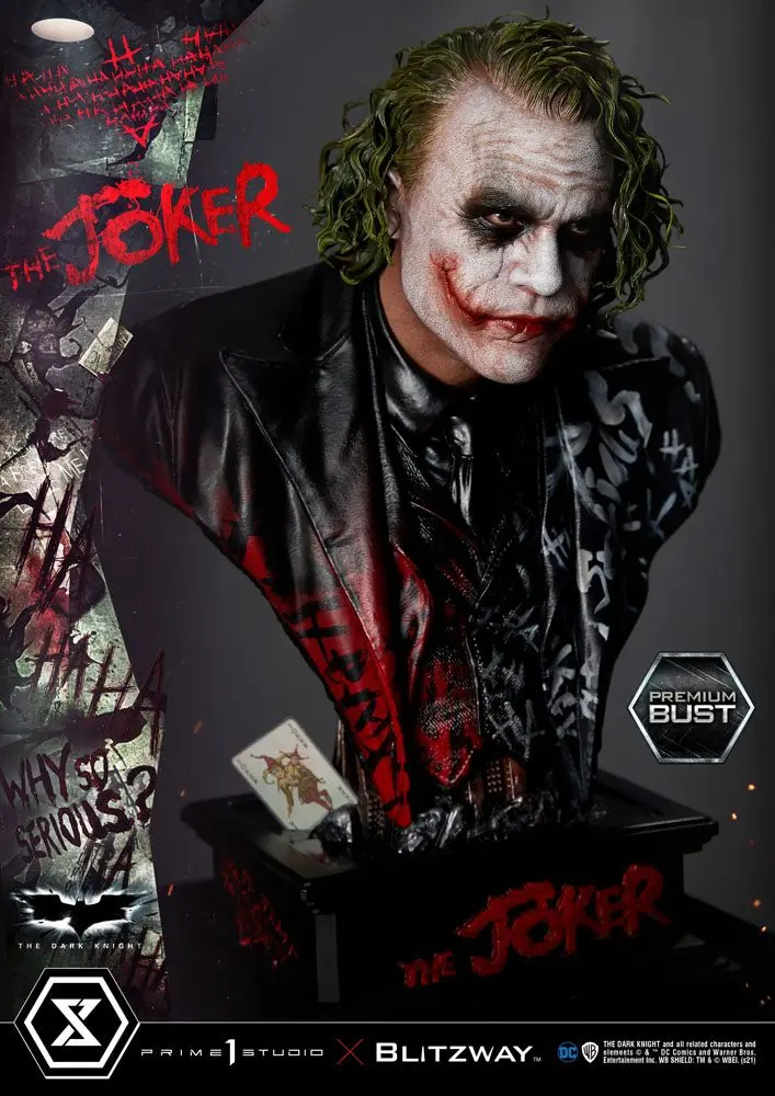 The Dark Knight Premium The Joker mellszobor figura 26 cm termékfotó