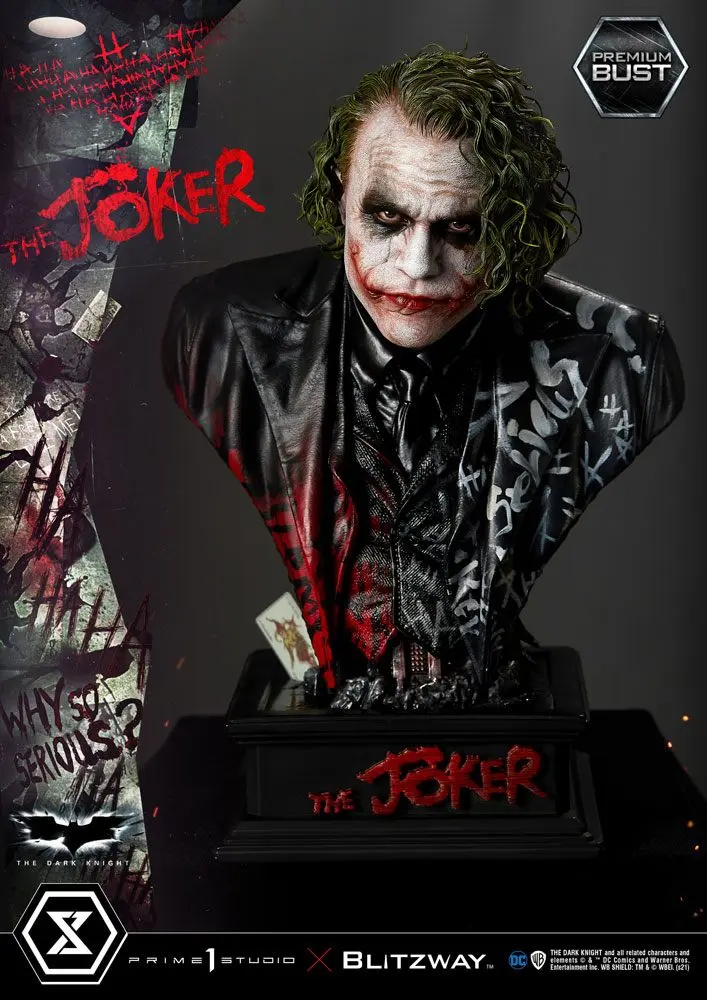 The Dark Knight Premium The Joker mellszobor figura 26 cm termékfotó