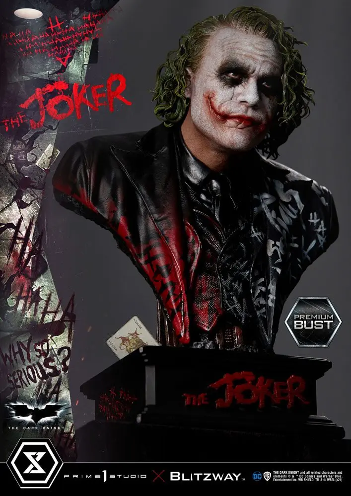 The Dark Knight Premium The Joker mellszobor figura 26 cm termékfotó