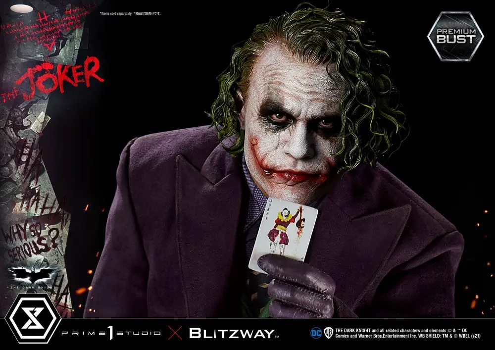 The Dark Knight Premium The Joker mellszobor figura 26 cm termékfotó