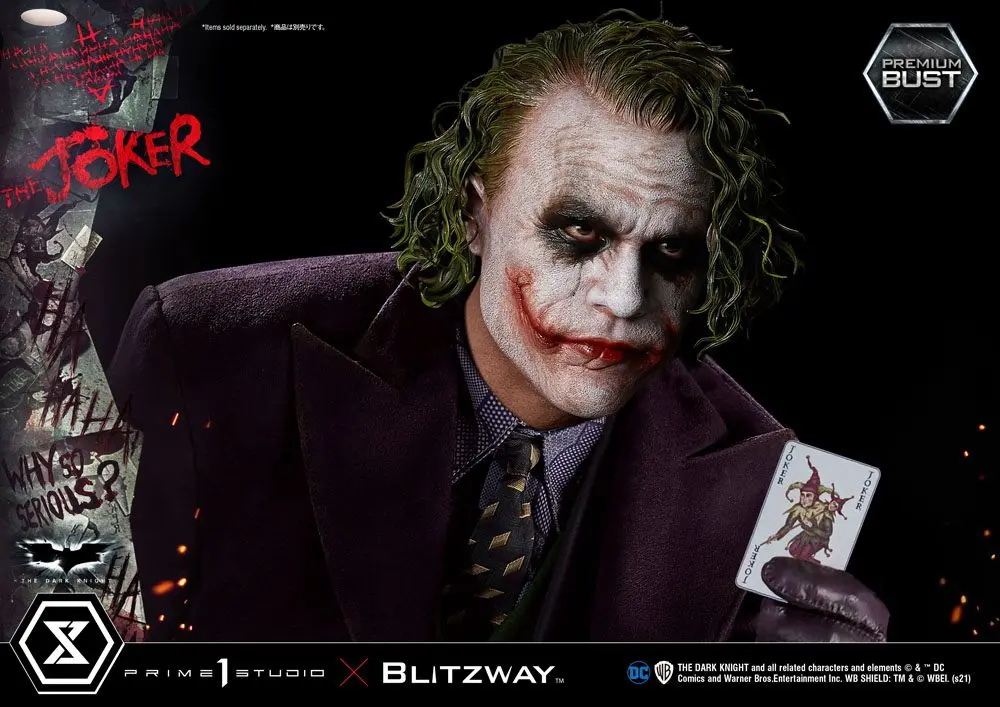 The Dark Knight Premium The Joker mellszobor figura 26 cm termékfotó