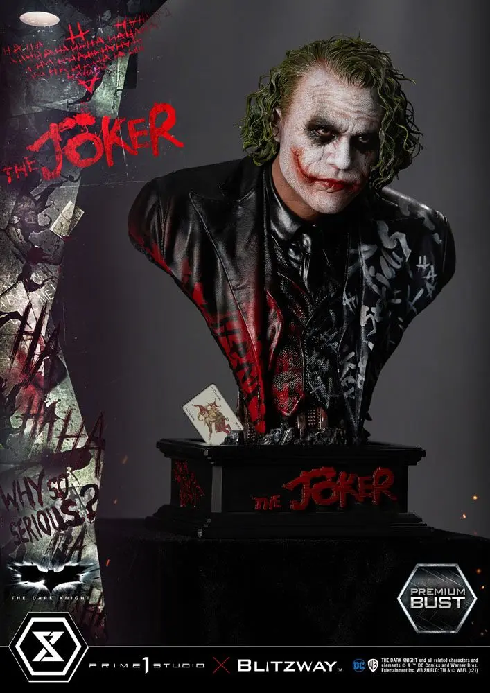 The Dark Knight Premium The Joker mellszobor figura 26 cm termékfotó