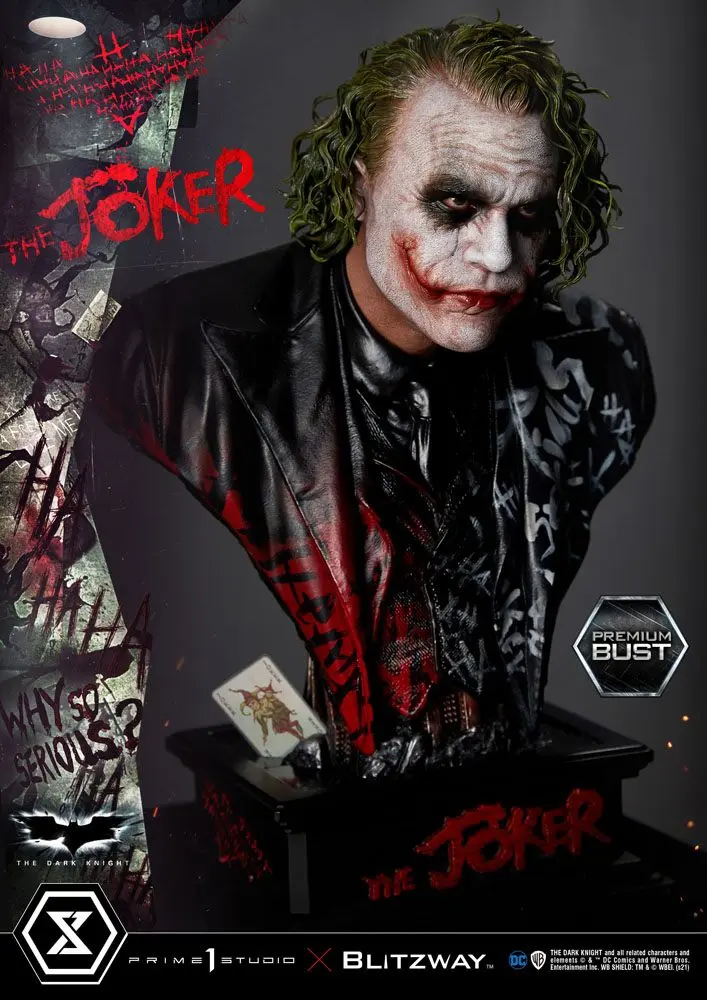 The Dark Knight Premium The Joker mellszobor figura 26 cm termékfotó