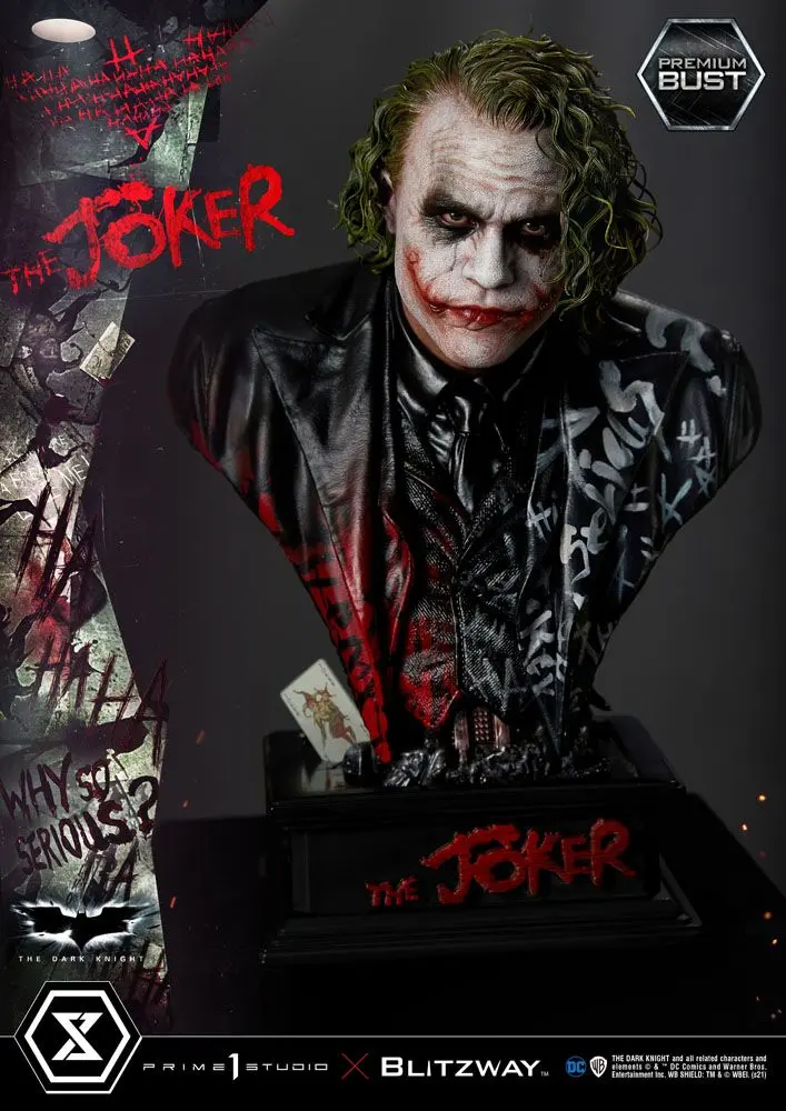 The Dark Knight Premium The Joker mellszobor figura 26 cm termékfotó