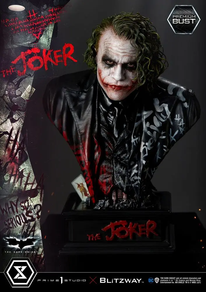 The Dark Knight Premium The Joker mellszobor figura 26 cm termékfotó