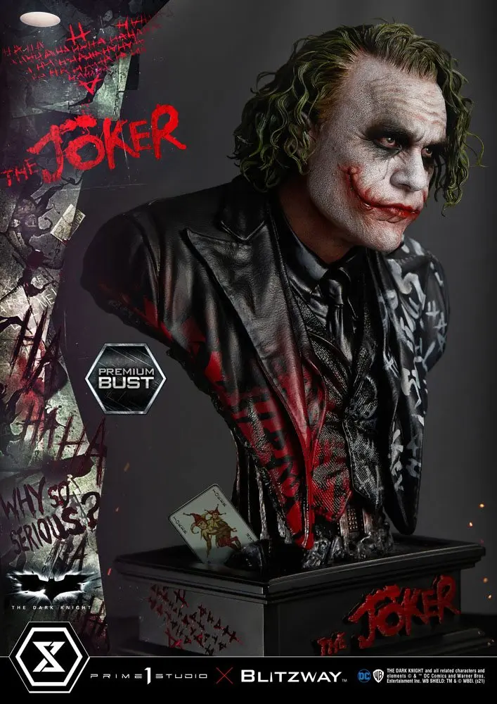 The Dark Knight Premium The Joker mellszobor figura 26 cm termékfotó