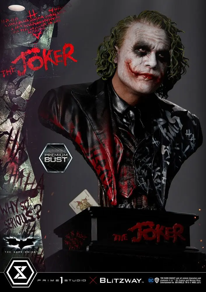 The Dark Knight Premium The Joker mellszobor figura 26 cm termékfotó