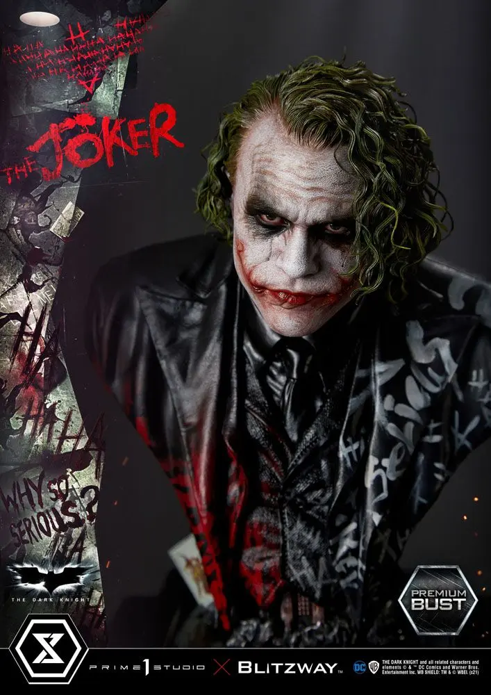 The Dark Knight Premium The Joker mellszobor figura 26 cm termékfotó