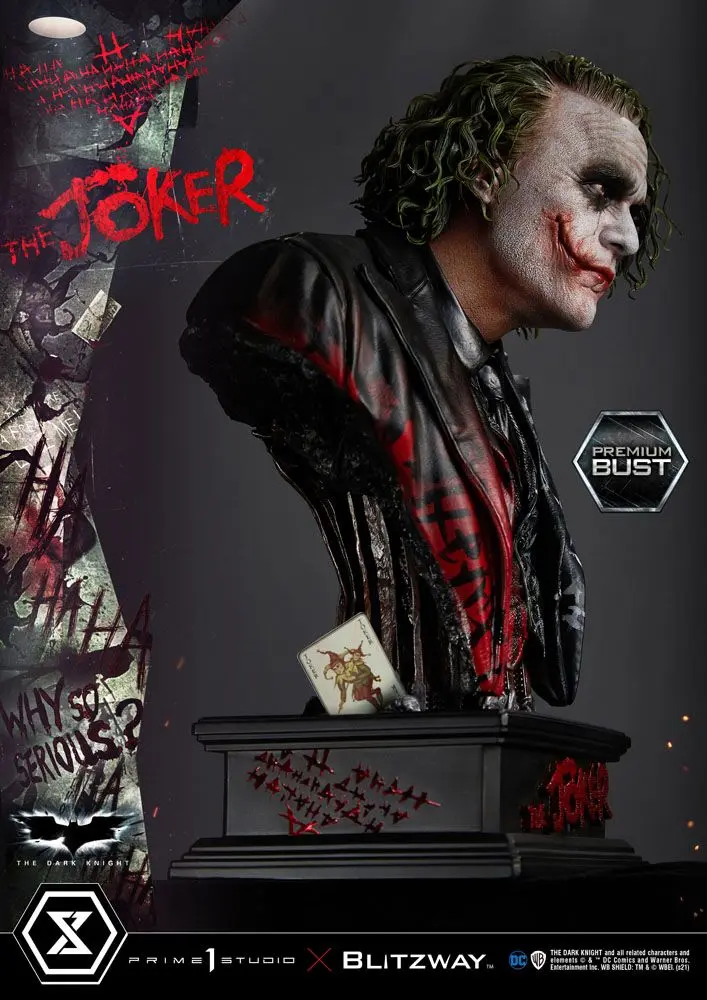 The Dark Knight Premium The Joker mellszobor figura 26 cm termékfotó