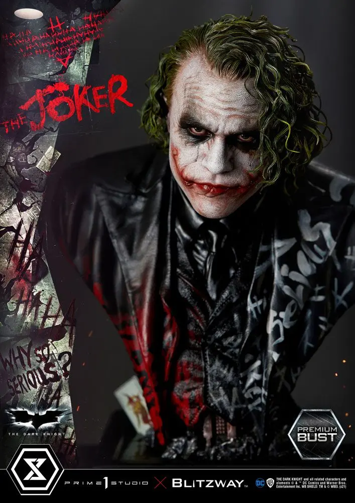 The Dark Knight Premium The Joker mellszobor figura 26 cm termékfotó