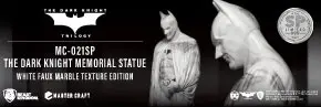 The Dark Knight Rises Master Craft  The Dark Knight Memorial Batman White Faux Marble Texture szobor figura termékfotó