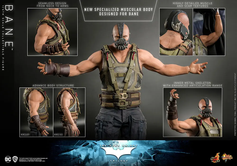 The Dark Knight Trilogy Movie Masterpiece 1/6 Bane akciófigura 31 cm termékfotó