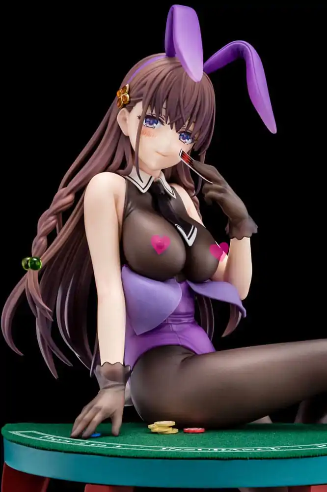 The Demon Sword Master of Excalibur Academy 1/6 Elfine Phillet wearing flower's purple bunny costume with Nip Slip Gimmick System szobor figura 17 cm termékfotó