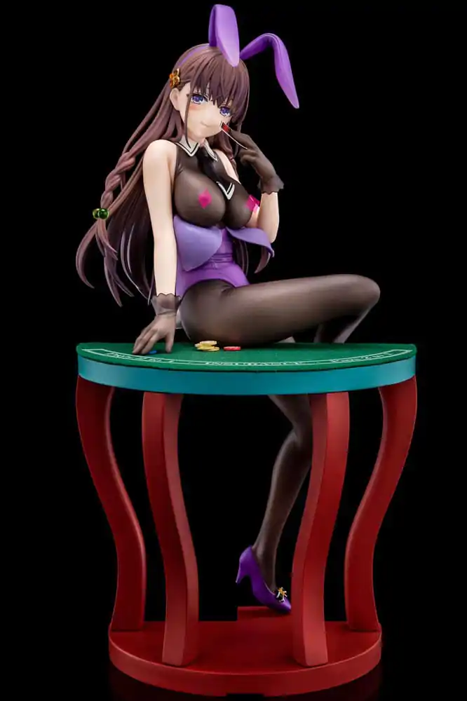 The Demon Sword Master of Excalibur Academy 1/6 Elfine Phillet wearing flower's purple bunny costume with Nip Slip Gimmick System szobor figura 17 cm termékfotó