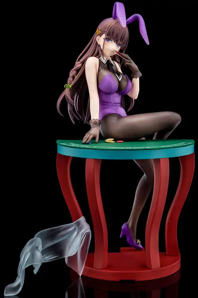 The Demon Sword Master of Excalibur Academy 1/6 Elfine Phillet wearing flower's purple bunny costume with Nip Slip Gimmick System szobor figura 17 cm termékfotó