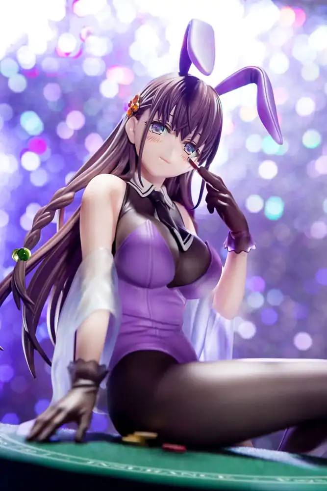 The Demon Sword Master of Excalibur Academy 1/6 Elfine Phillet wearing flower's purple bunny costume with Nip Slip Gimmick System szobor figura 17 cm termékfotó