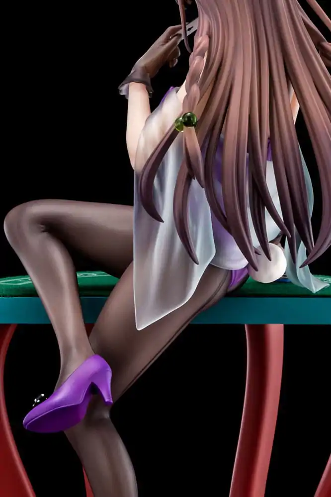 The Demon Sword Master of Excalibur Academy 1/6 Elfine Phillet wearing flower's purple bunny costume with Nip Slip Gimmick System szobor figura 17 cm termékfotó