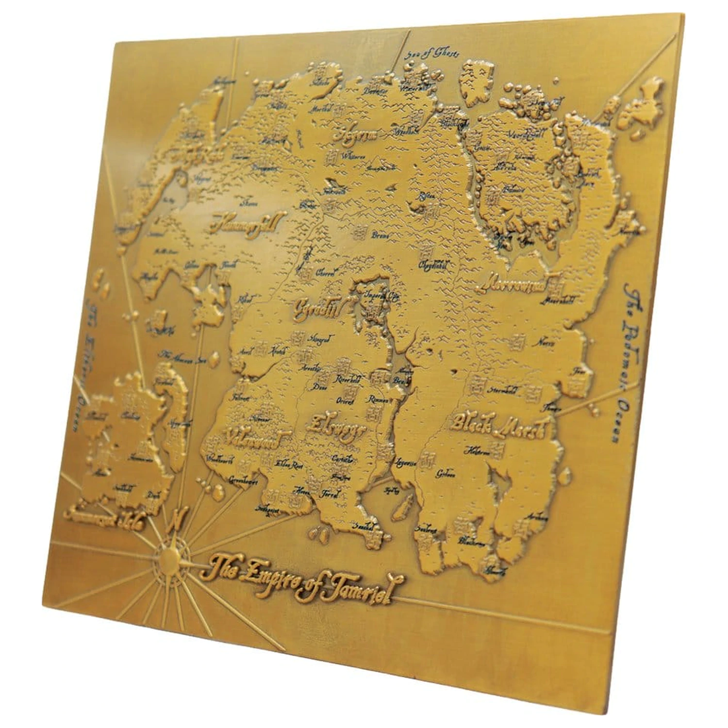 The Elder Scrolls replika Metal Map of Tamriel Limitált kiadás 15 x 13 cm termékfotó