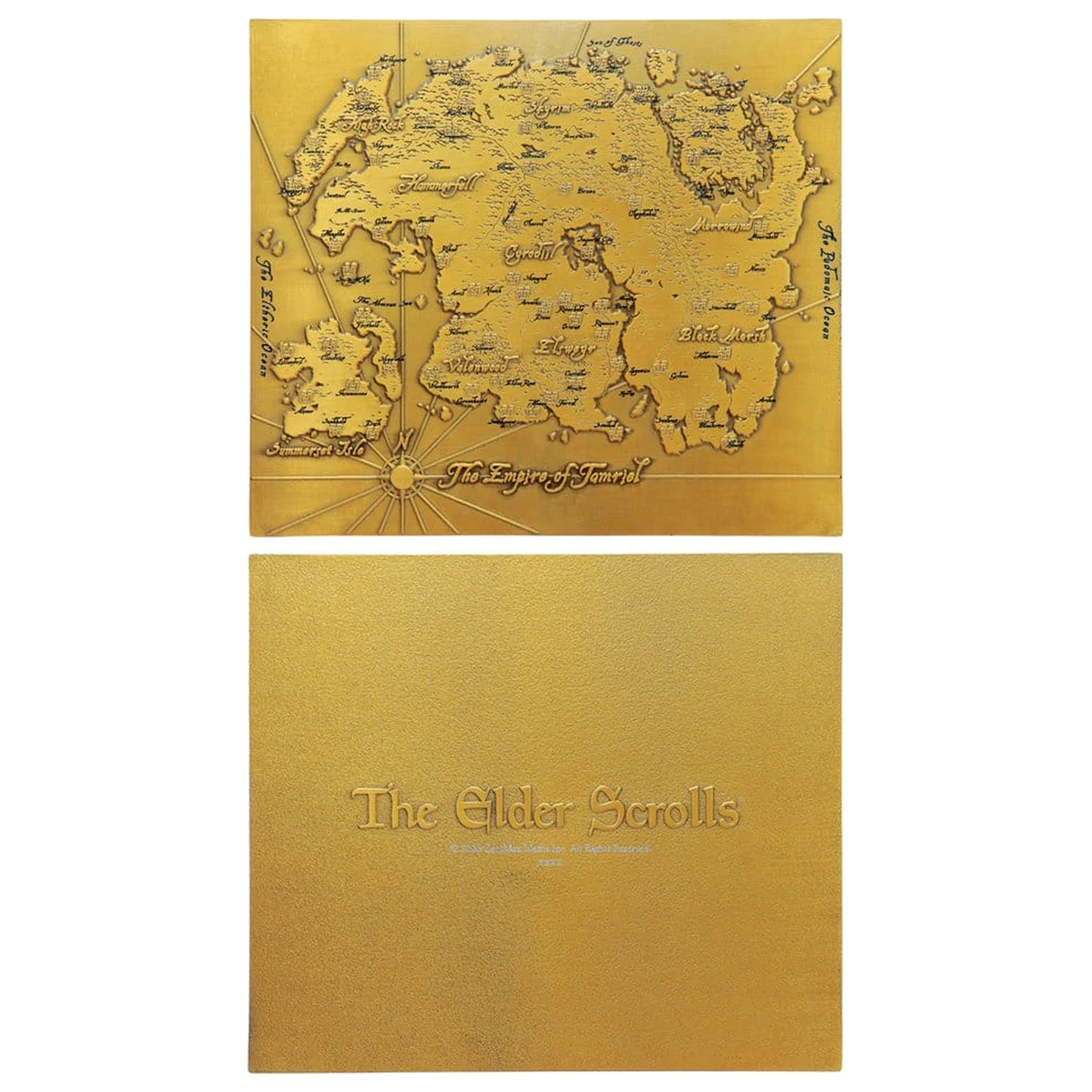 The Elder Scrolls replika Metal Map of Tamriel Limitált kiadás 15 x 13 cm termékfotó