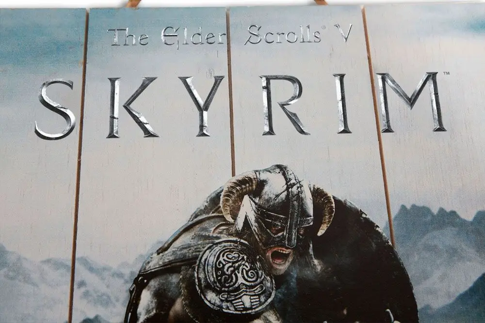 The Elder Scrolls V: Skyrim WoodArts 3D Wooden Wall Art Aereal Attack poszter 30 x 40 cm termékfotó