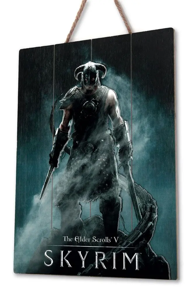 The Elder Scrolls V: Skyrim WoodArts 3D Wooden Wall Art Dragonborn poszter 30 x 40 cm termékfotó
