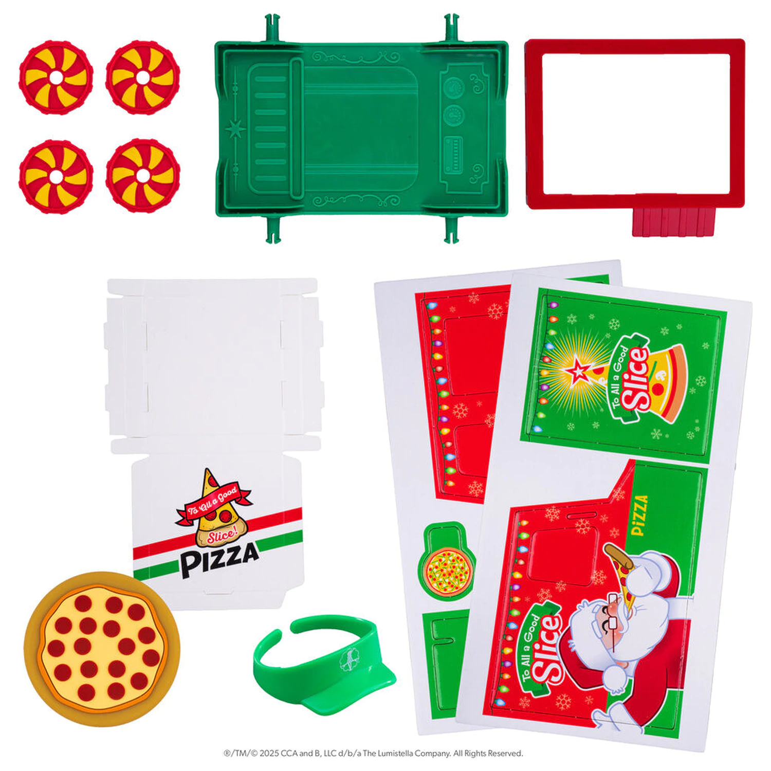 The Elf On the Shelf Pizza delivery figura kiegészítő termékfotó