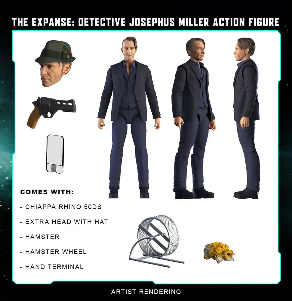 The Expanse Detective Josephus Miller akciófigura 20 cm termékfotó