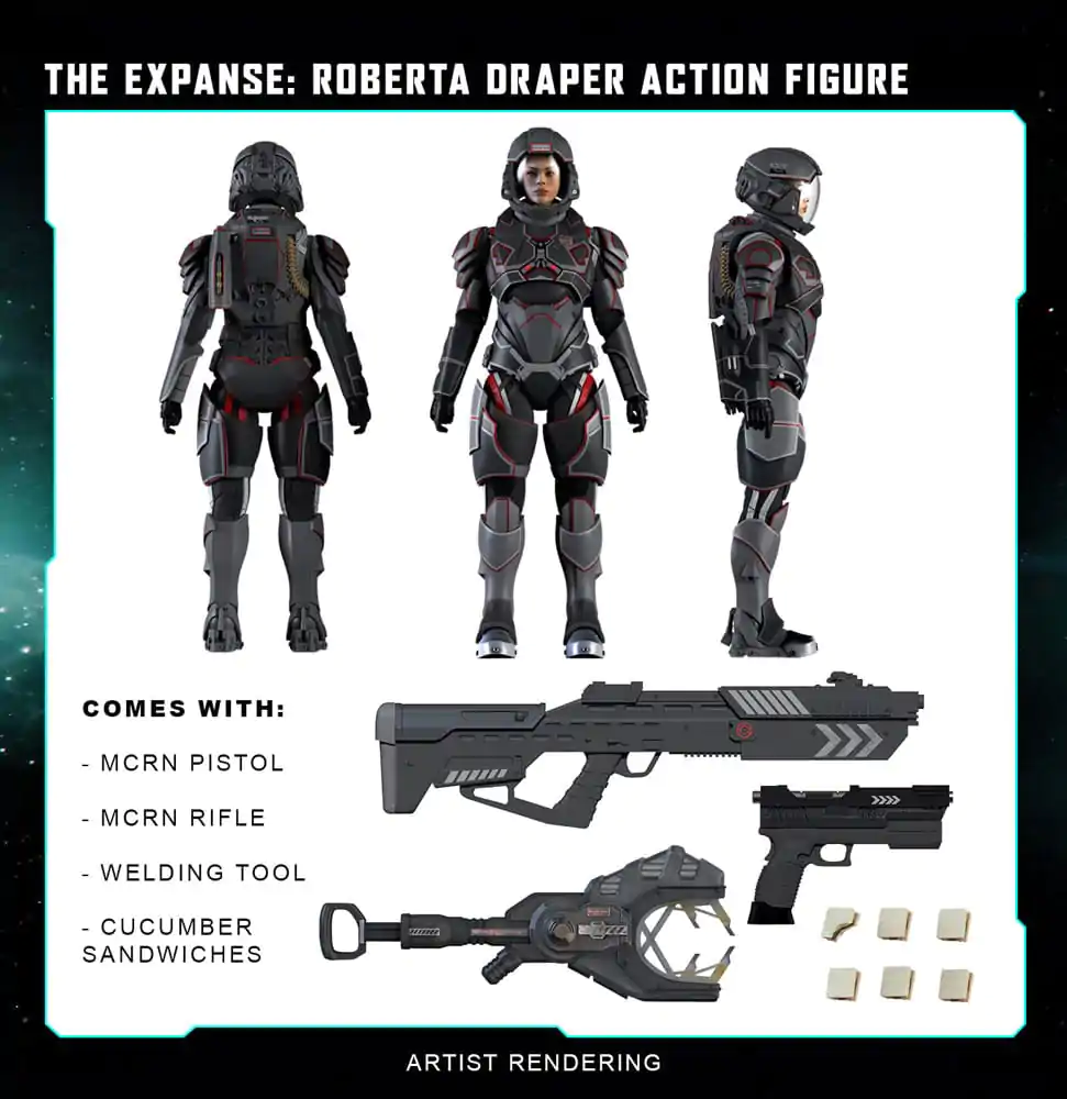 The Expanse Roberta Draper akciófigura 20 cm termékfotó