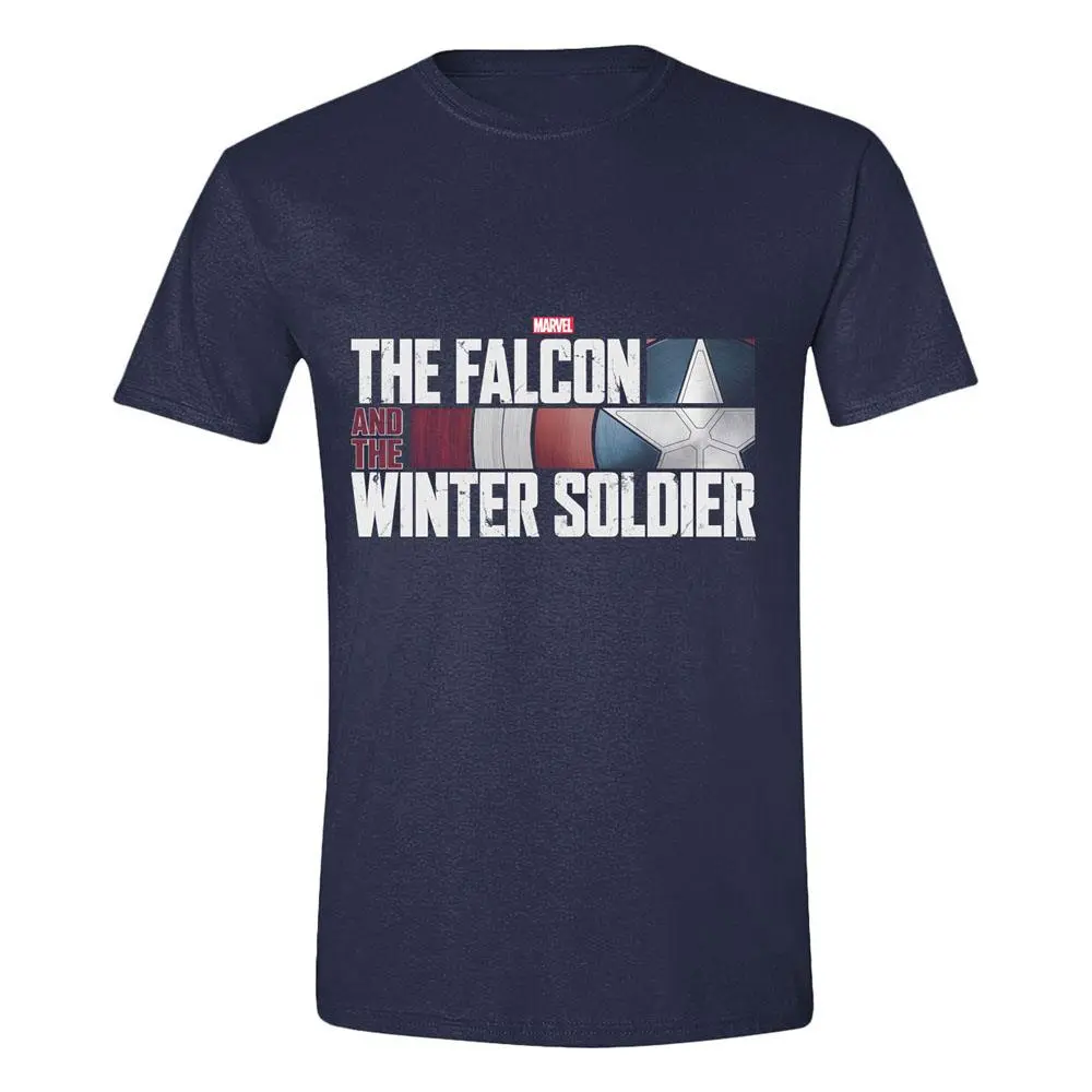 The Falcon and the Winter Soldier Action HR Logo Navy póló termékfotó