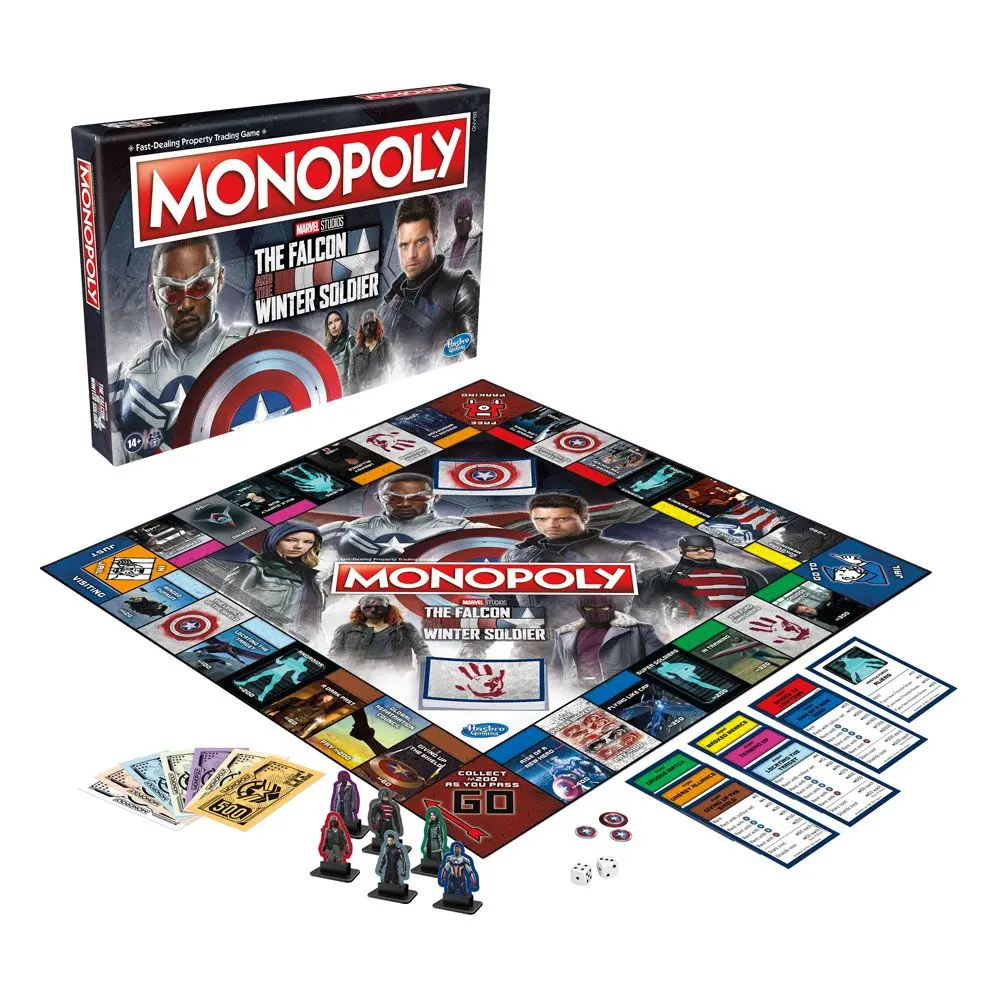 The Falcon and the Winter Soldier Angol nyelvű Monopoly társasjáték termékfotó