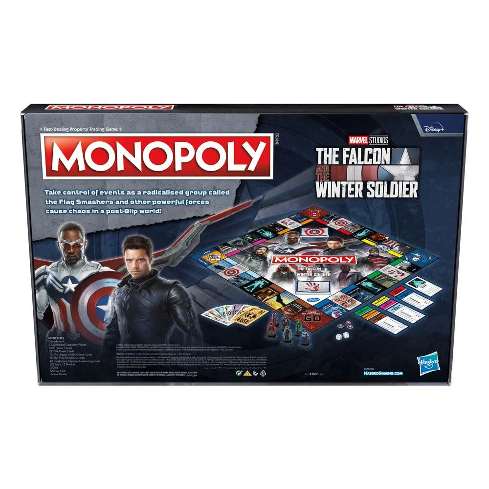The Falcon and the Winter Soldier Angol nyelvű Monopoly társasjáték termékfotó