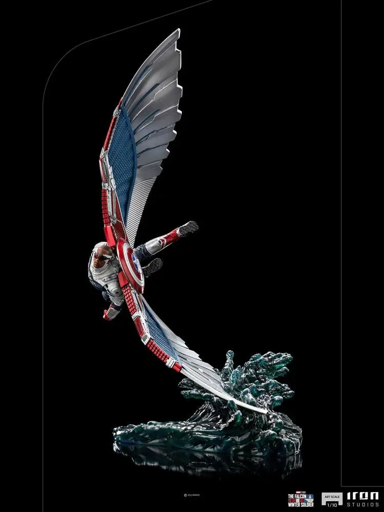 The Falcon and The Winter Soldier BDS Art Scale 1/10 Captain America Sam Wilson Deluxe szobor figura 46 cm termékfotó