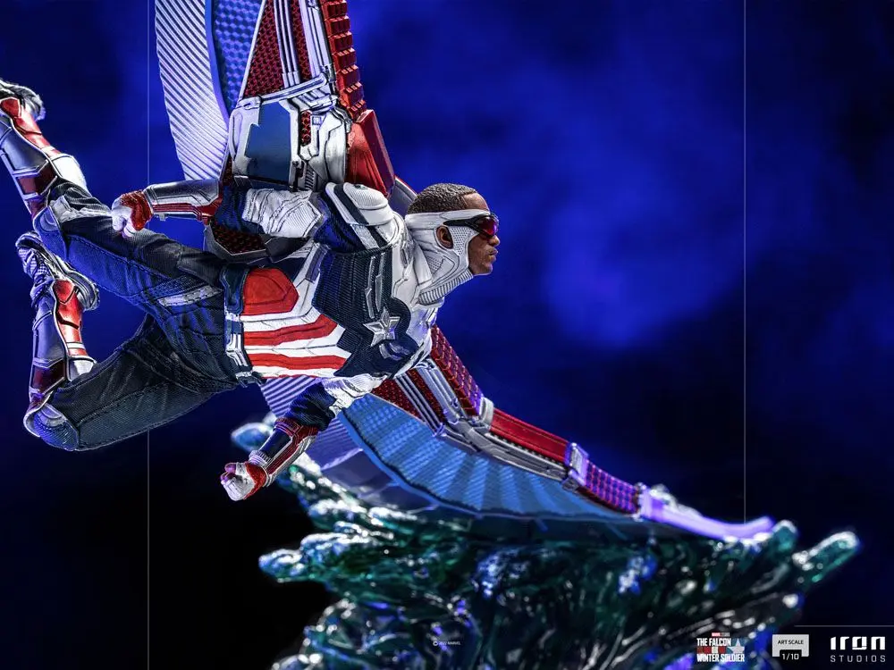 The Falcon and The Winter Soldier BDS Art Scale 1/10 Captain America Sam Wilson Deluxe szobor figura 46 cm termékfotó