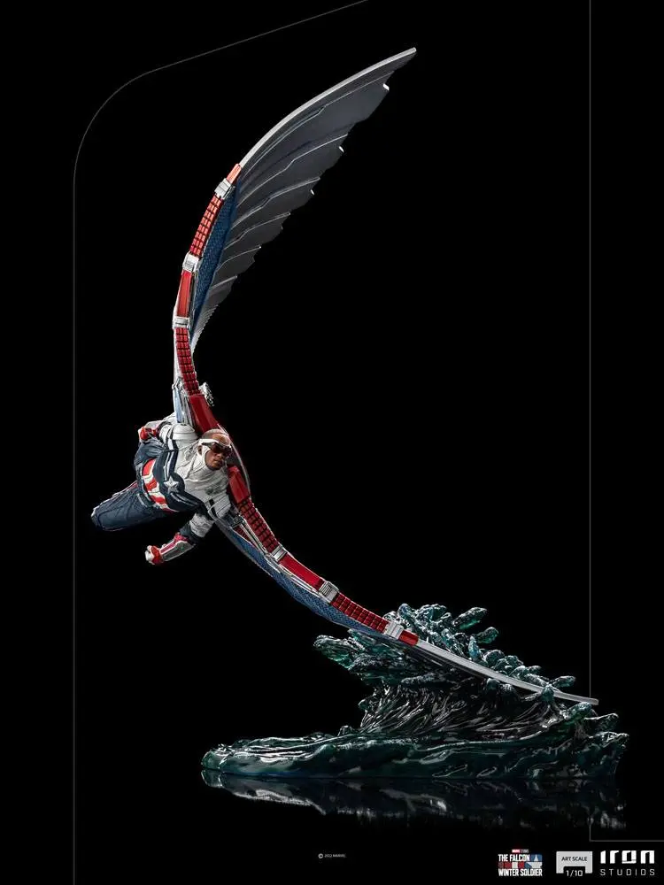 The Falcon and The Winter Soldier BDS Art Scale 1/10 Captain America Sam Wilson Deluxe szobor figura 46 cm termékfotó