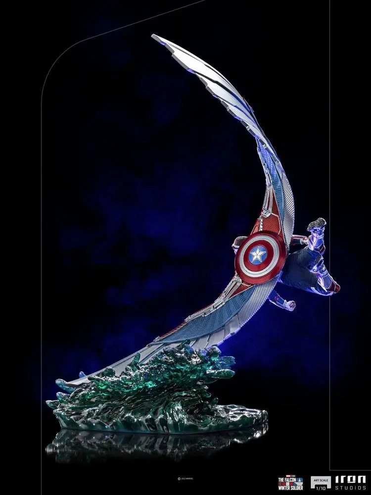 The Falcon and The Winter Soldier BDS Art Scale 1/10 Captain America Sam Wilson Deluxe szobor figura 46 cm termékfotó