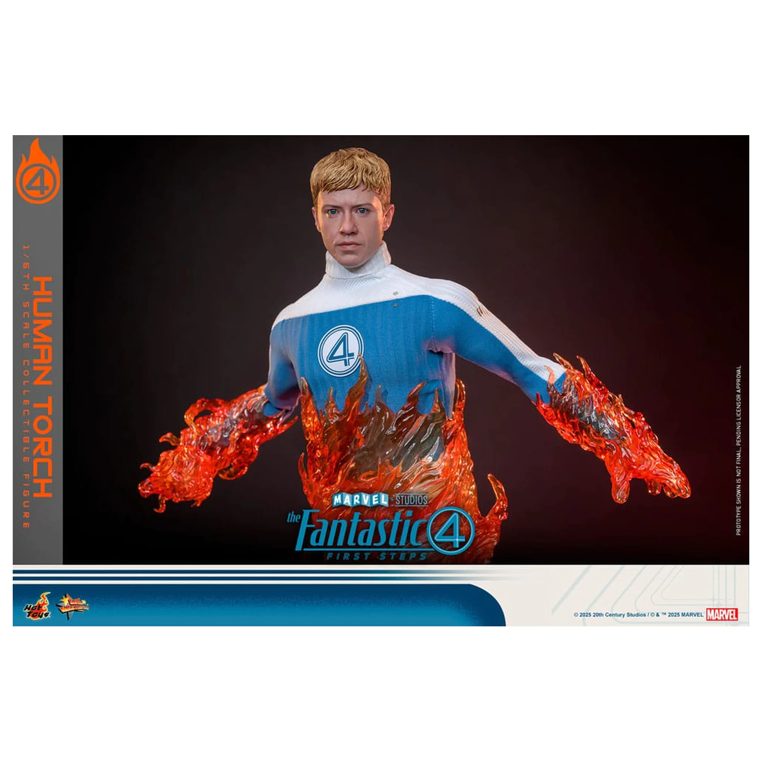 The Fantastic Four: First Steps Movie Masterpiece 1/6 Human Torch akciófigura 30 cm termékfotó